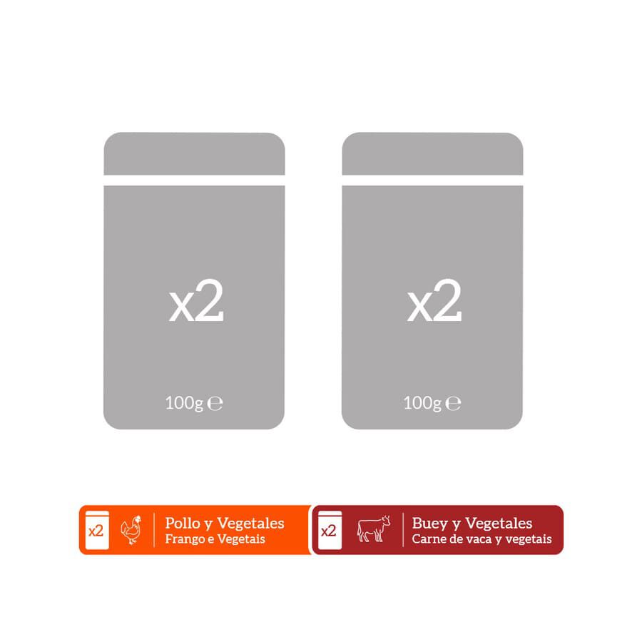 4 saquetas x 100 g Milord Adult Carne e Vegetais Saqueta em molho para c&atilde;es, , large Imagem n&uacute;mero 4